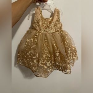Baby Gold party dress
